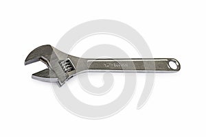 Adjustable wrench, isolated on white background