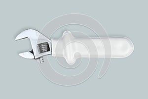 Adjustable wrenches seamless pattern.Background on the theme of repair, tools.