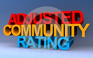 adjusted community rating on blue photo