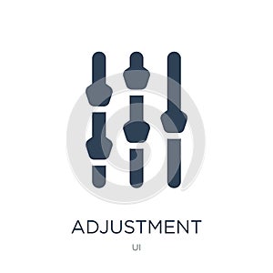adjustment icon in trendy design style. adjustment icon isolated on white background. adjustment vector icon simple and modern