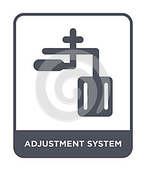 adjustment system icon in trendy design style. adjustment system icon isolated on white background. adjustment system vector icon