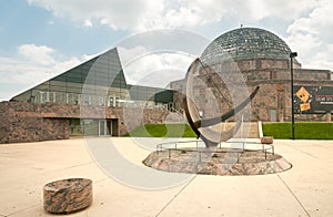 Adler Planetarium located at the shore of Lake Michigan in Chicago, Usa