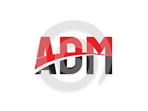 ADM Letter Initial Logo Design Vector Illustration