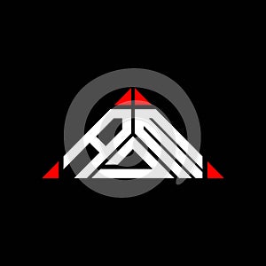 ADM letter logo creative design with vector graphic, ADM
