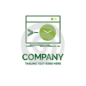 Admin, command, root, software, terminal Flat Business Logo temp