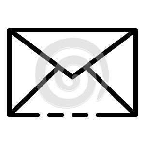 Admin envelope icon, outline style