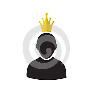 Admin with Gold Crown Icon