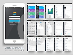 Admin Panel User Interface layout.