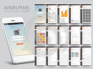 Admin Panel User Interface layout.