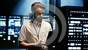 Admin reconfiguring server farm