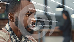 Admin visualizing code with AR