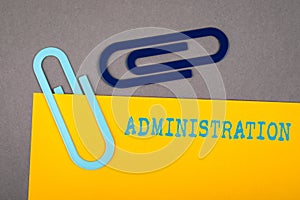 Administration. Management team, pay and benefits concept. Documents on a office desk