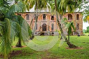 Administrative building of an abandoned penal colony, French Guiana photo