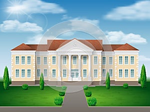 Administrative building in environment