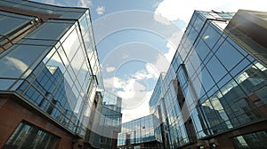 Administrative building in the sun