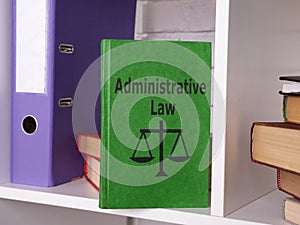 Administrative Law is shown using the text on the book