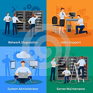 IT Administrator 2x2 Design Concept