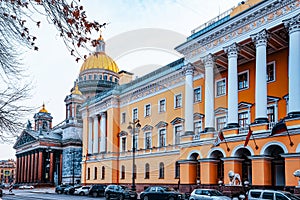 Admiralty building near Senate Square. Saint Petersburg. Russia