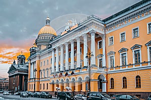 Admiralty building near Senate Square. Saint Petersburg. Russia