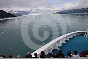 Admiring Alaskan Glacier