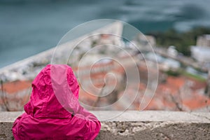 Admiring Kotor town and bay