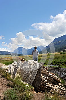 Admiring Lamar Valley