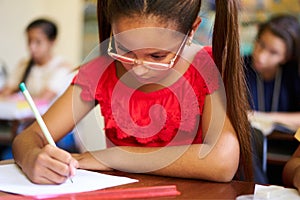 Admission Test And Examination For Group Of Students At School