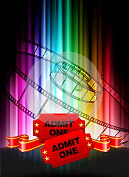 Admission Tickets on Abstract Spectrum Background