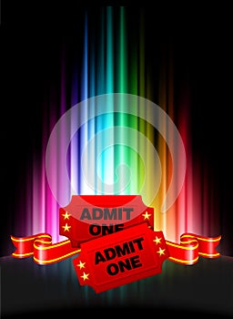 Admission Tickets on Abstract Spectrum Background