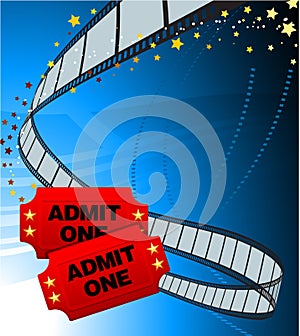 Admission Tickets with Film Strip