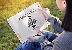 Admissions Education Knowledge University Academic Concept