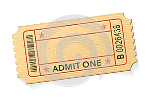 Admit one event ticket Template