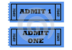 Admit one tickets