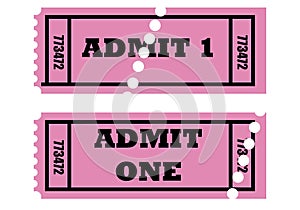 Admit one tickets