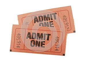 Admit one tickets