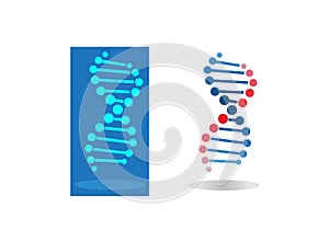 ADN circles blood design for logo illustration photo