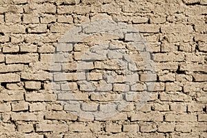 adobe air brick wall flat texture and full frame background