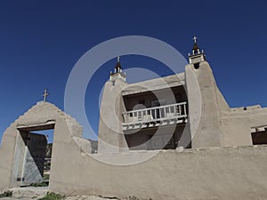 Adobe church, Las Trampas, New Mexico