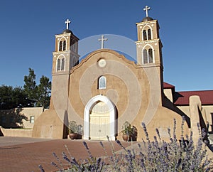 Adobe church, Socorro, New Mexico