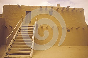 Adobe dwelling, San Ildefonso Pueblo, NM