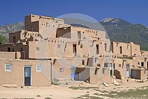 Adobe Houses in the Pueblo of Taos photo