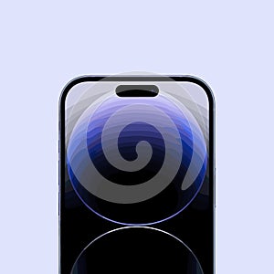 Modern Smartphone Black Screen Illustration