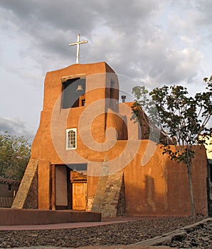 adobe mission church, santa fe nm