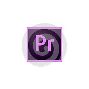 Adobe Premiere Pro Logo vector on white background