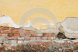 Adobe and red brick wall