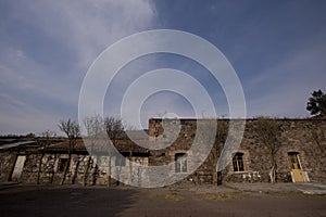 Adobe and rock houses photo