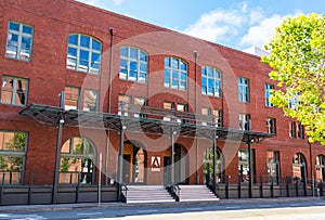 Adobe Systems brick facade of computer software company office