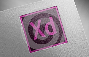 Adobe-xd_1 on paper texture
