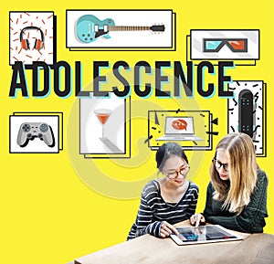 Adolescence Young Adult Youth Culture Lifestyle Concept photo