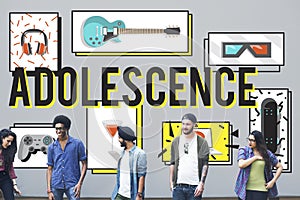 Adolescence Young Adult Youth Culture Lifestyle Concept photo